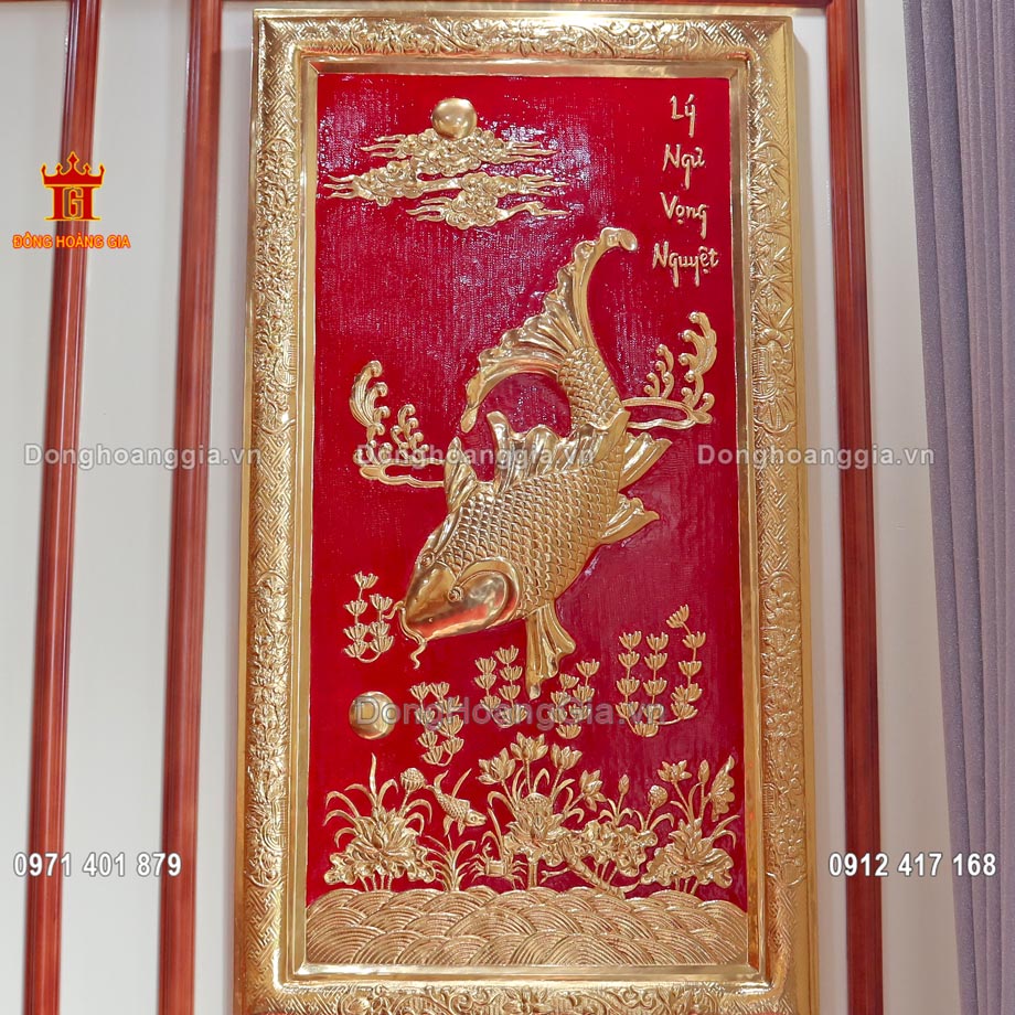 Bức tranh được nghệ nhân của chúng tôi chế tác hoàn toàn theo phương pháp gò thủ công tinh xảo